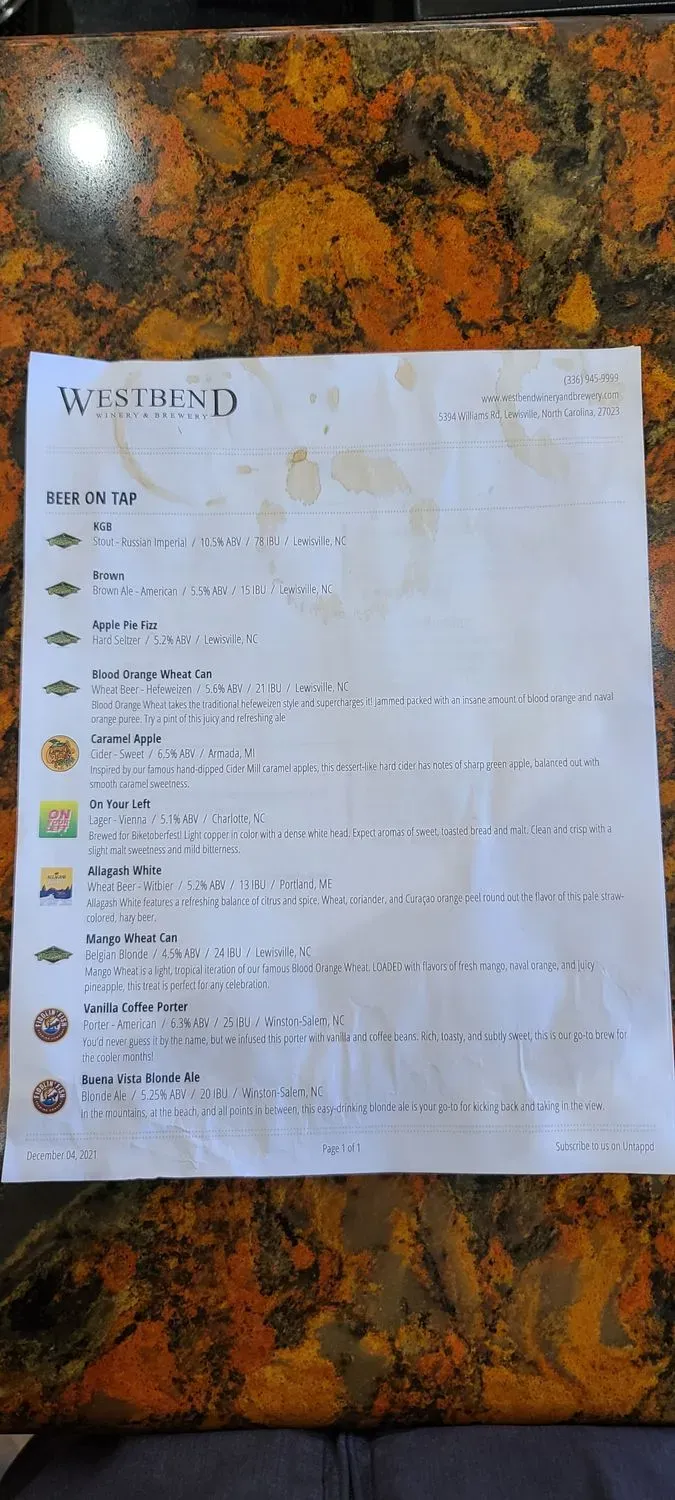 Menu 6