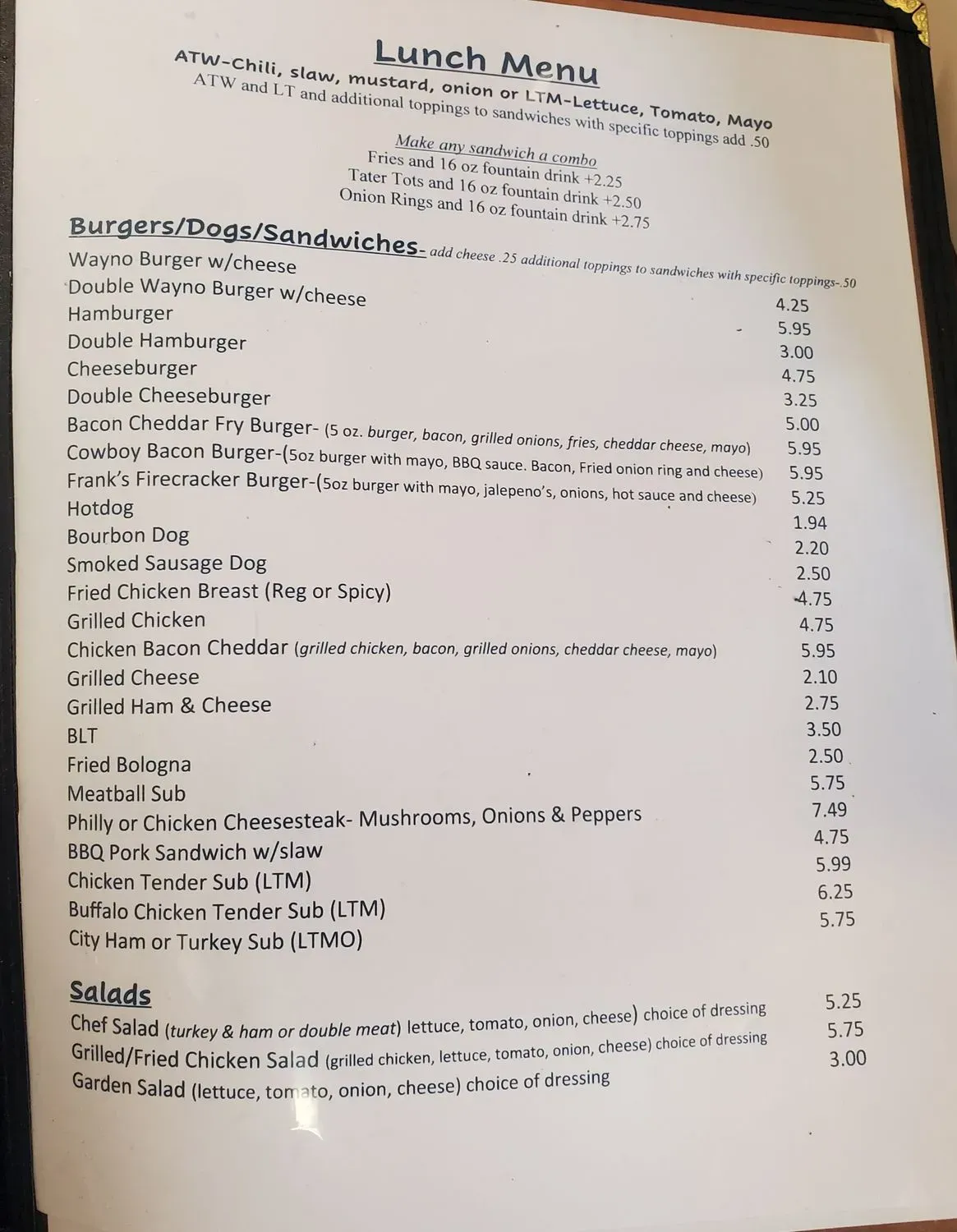 Menu 2