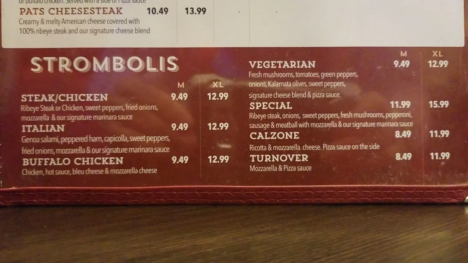 Menu 5