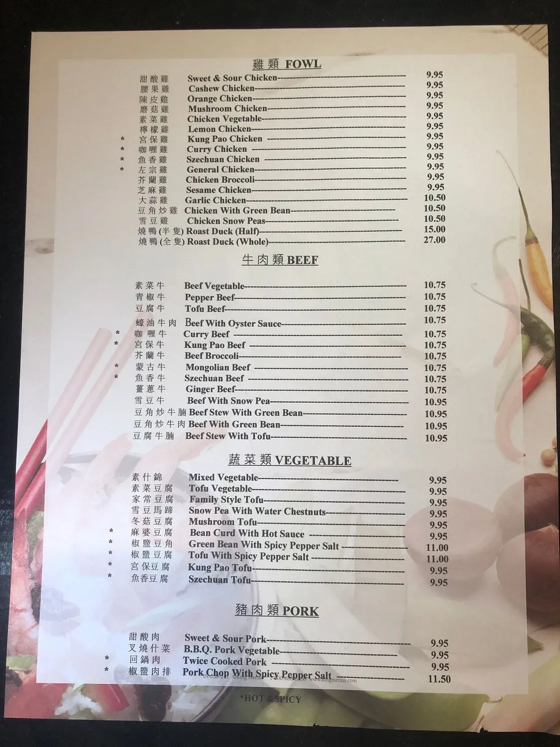 Menu 5