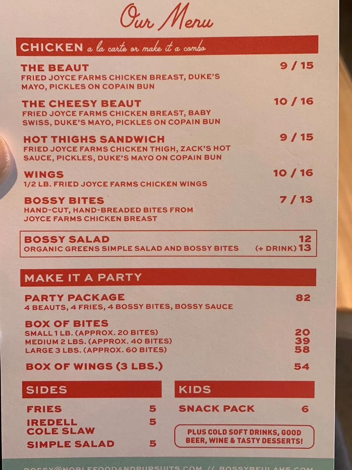 Menu 4