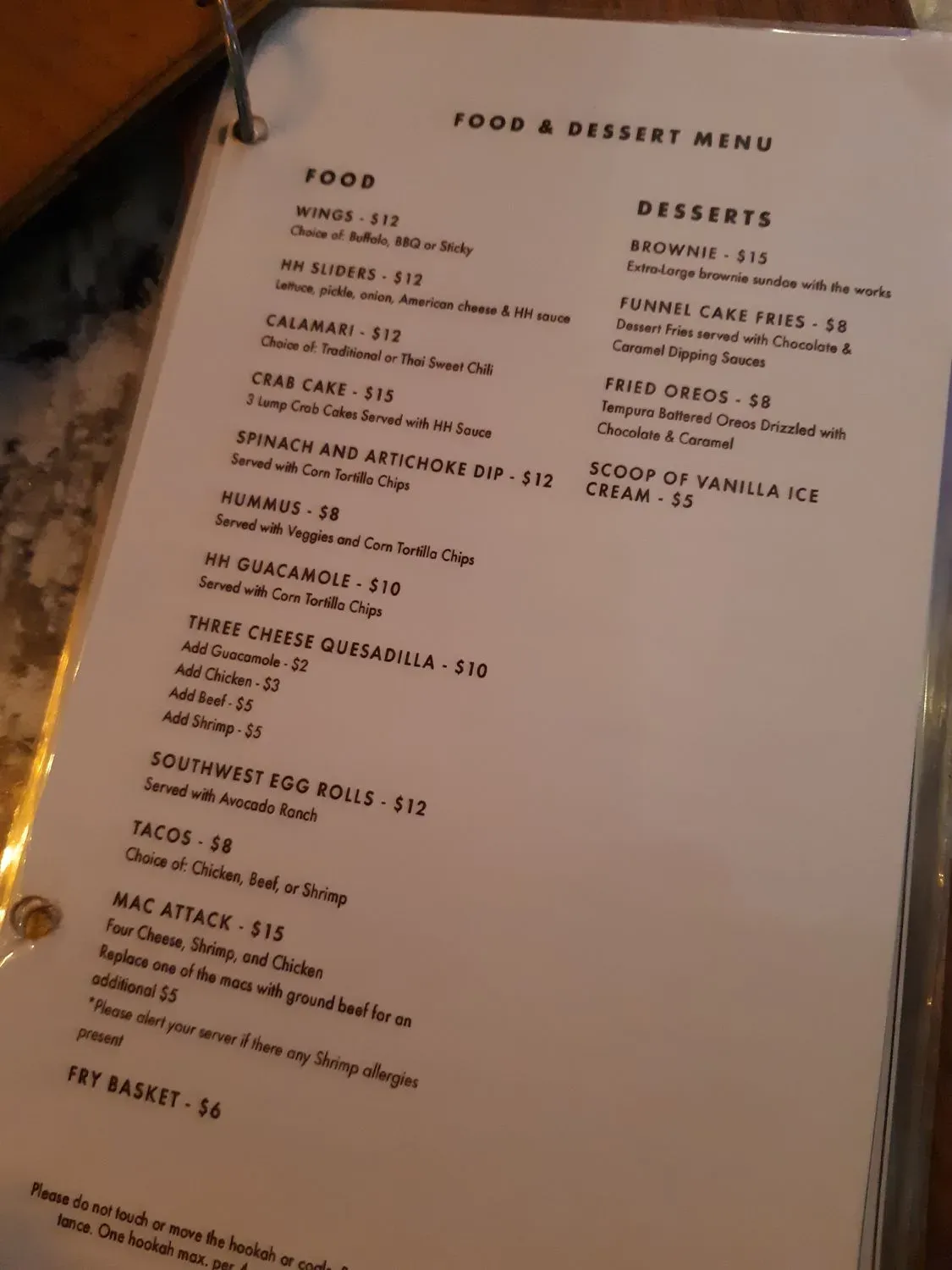 Menu 4