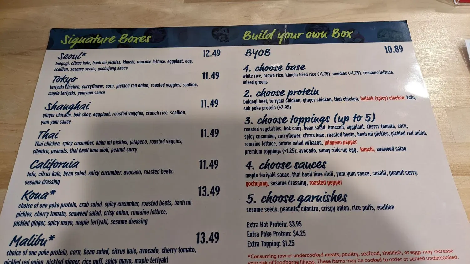 Menu 5