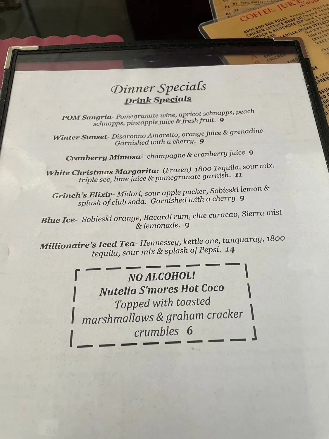 Menu 5