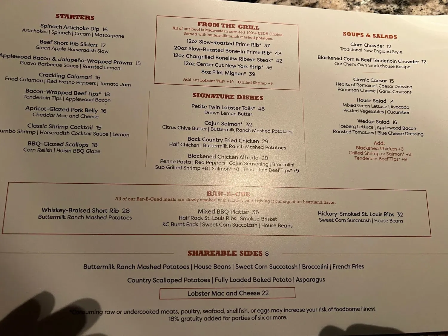 Menu 1