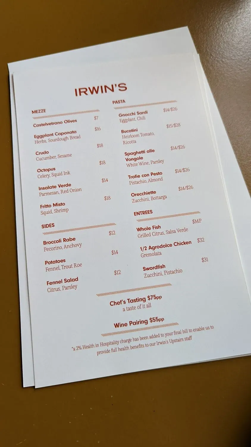 Menu 2