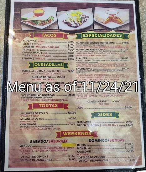 Menu 1