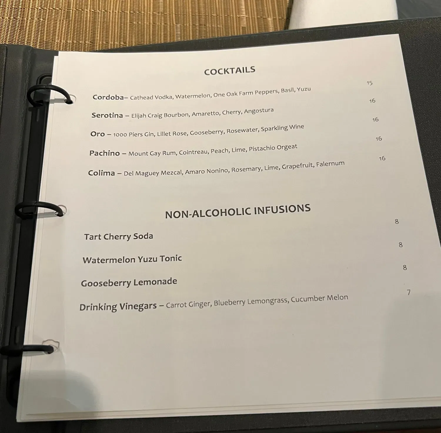 Menu 2