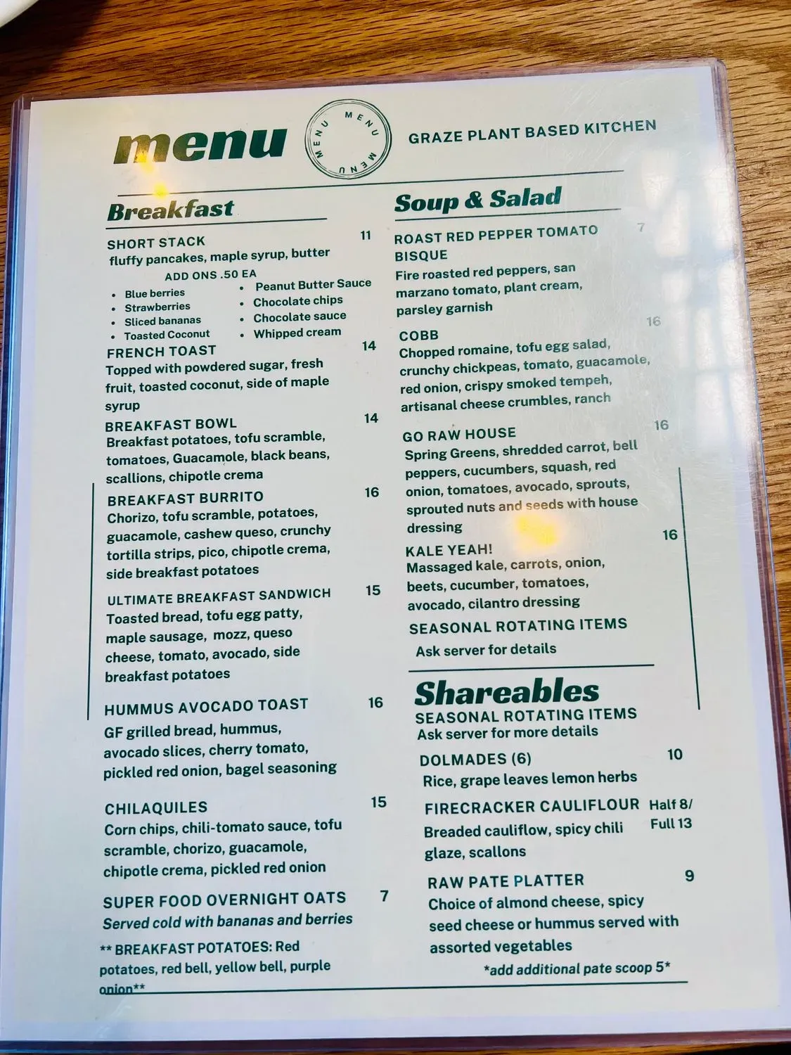 Menu 1