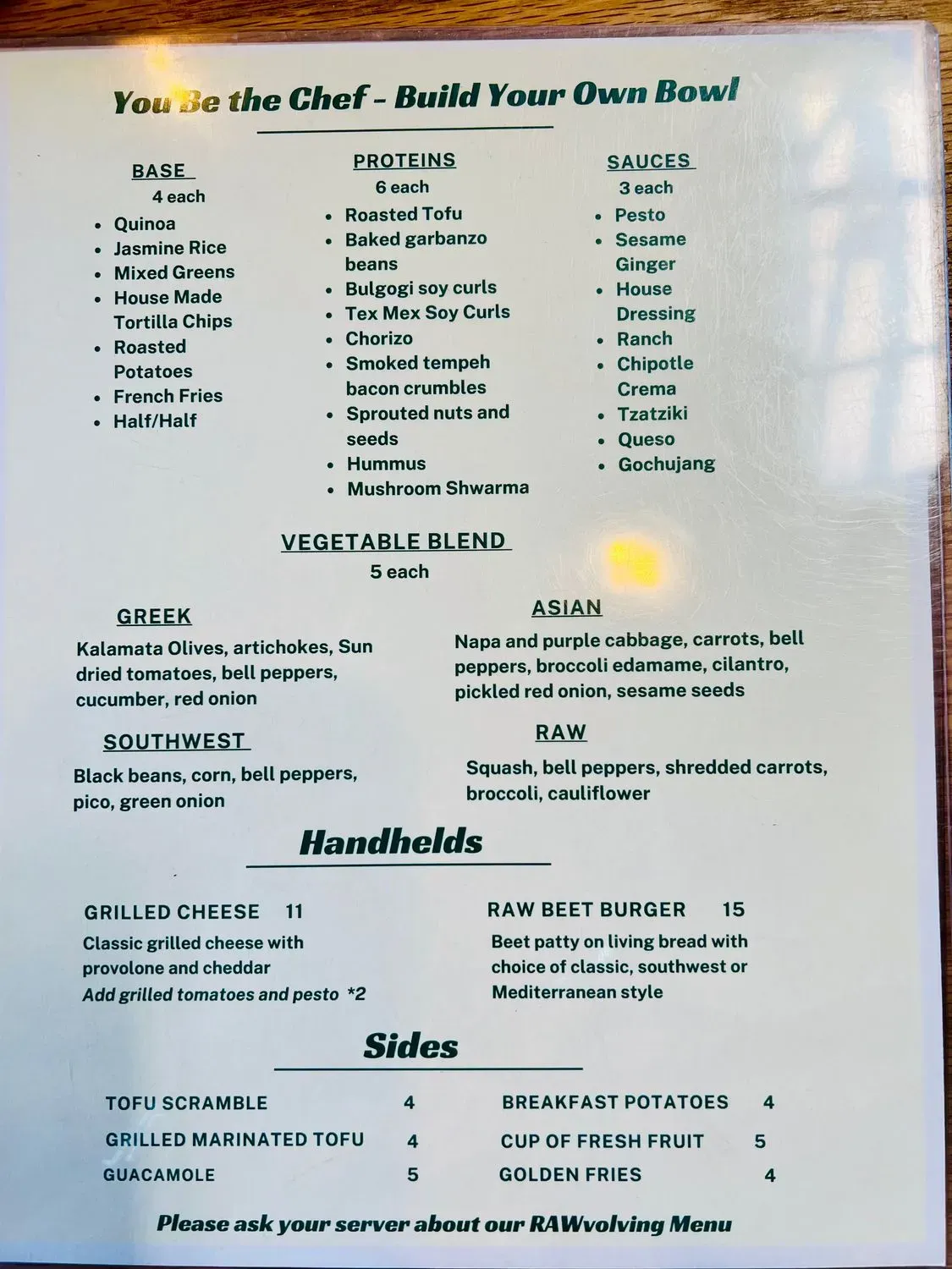 Menu 2