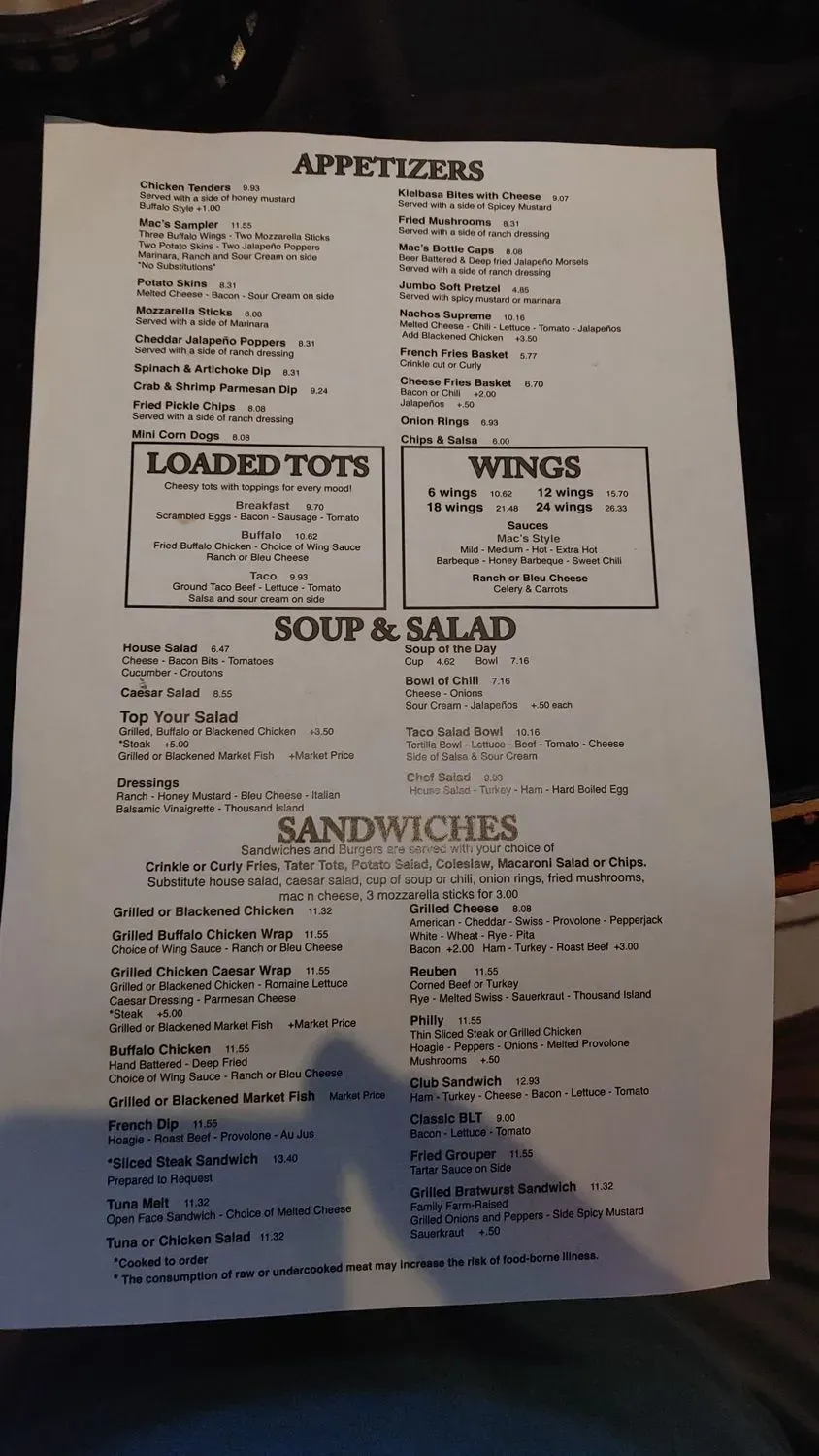 Menu 1