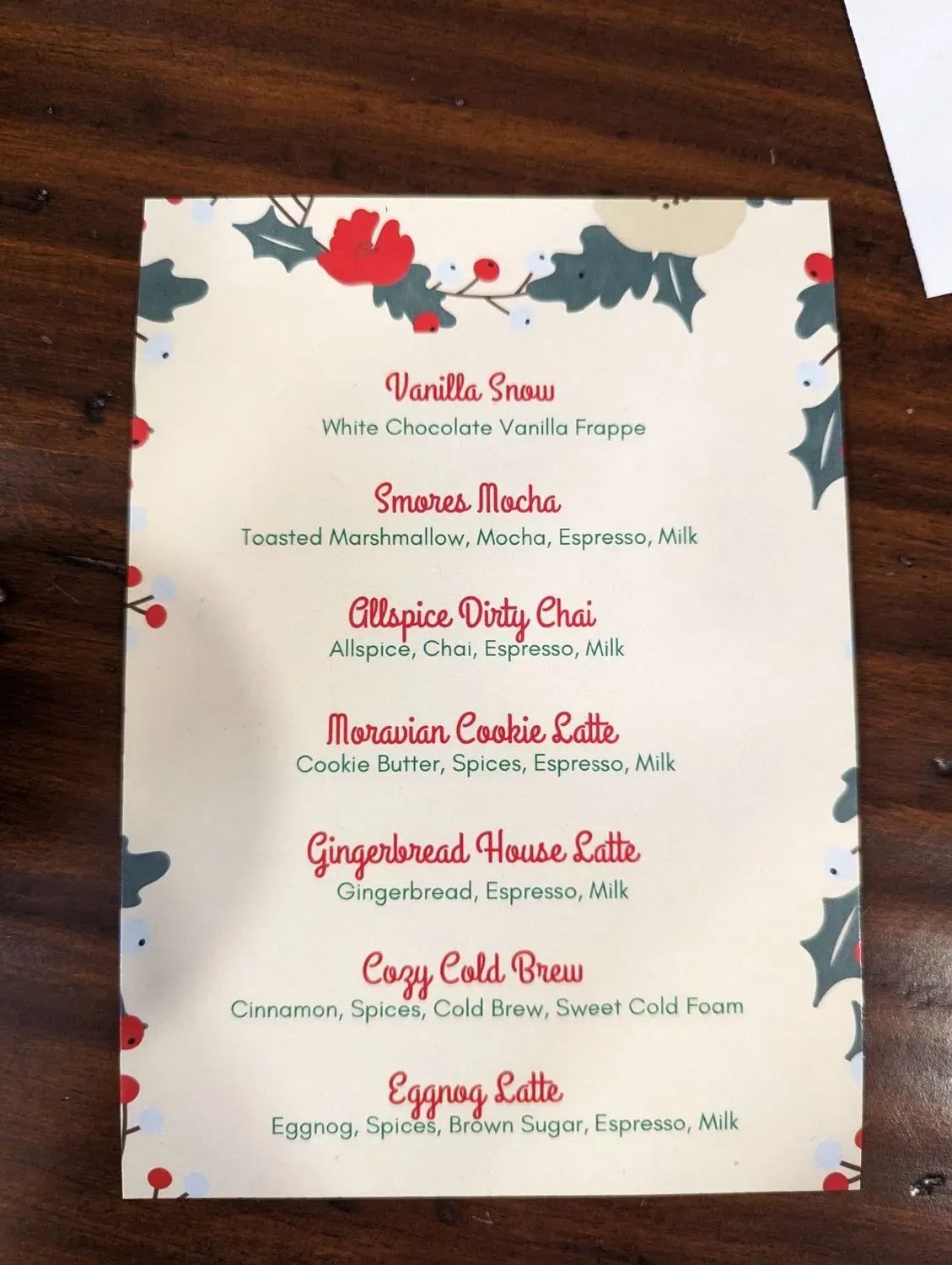 Menu 5