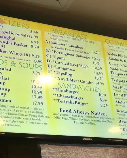 Menu 1