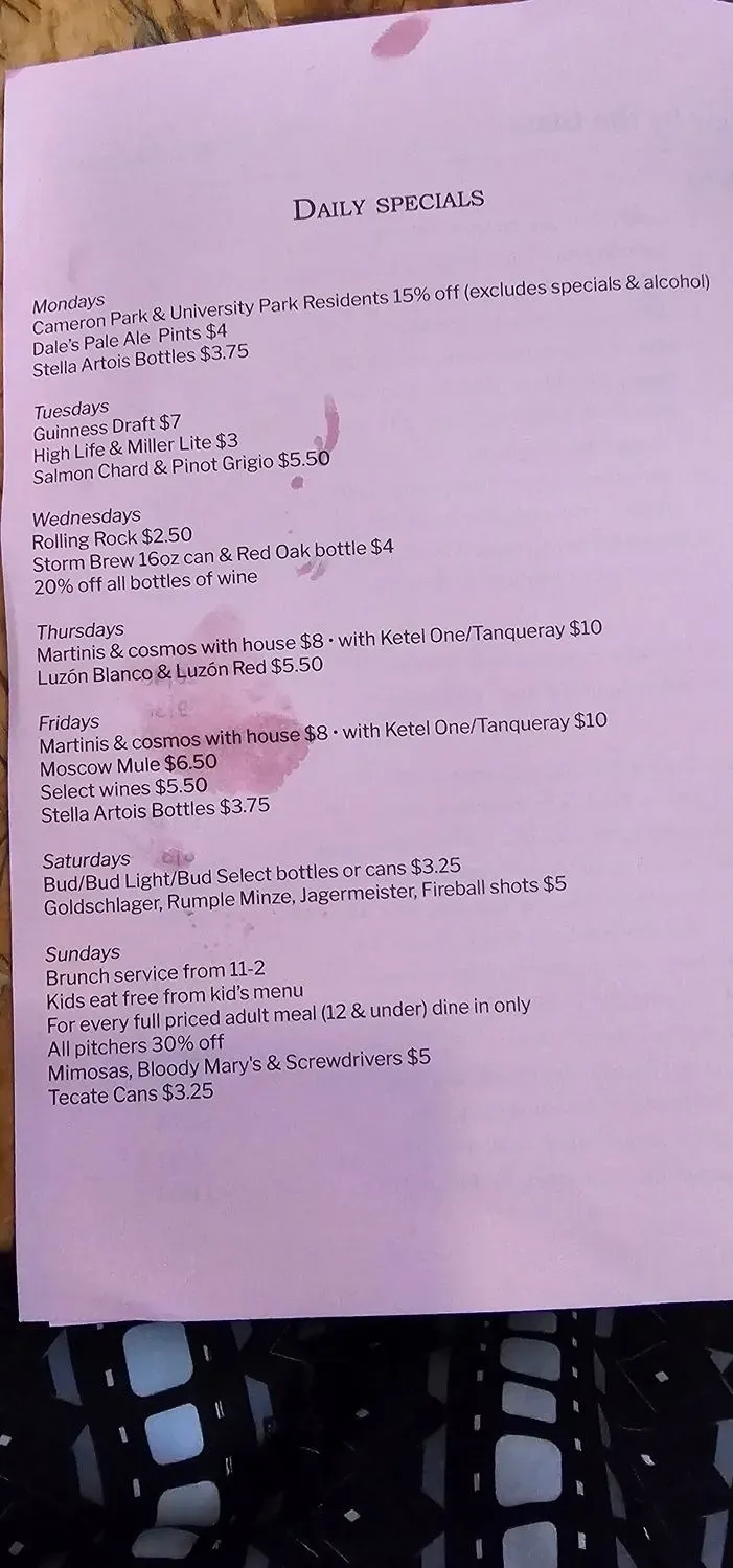 Menu 3