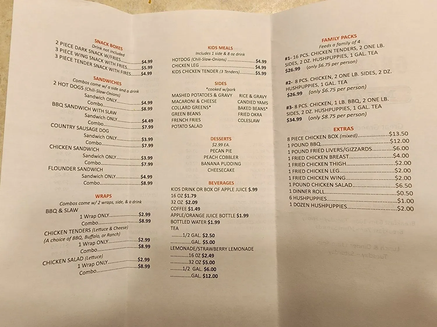 Menu 1