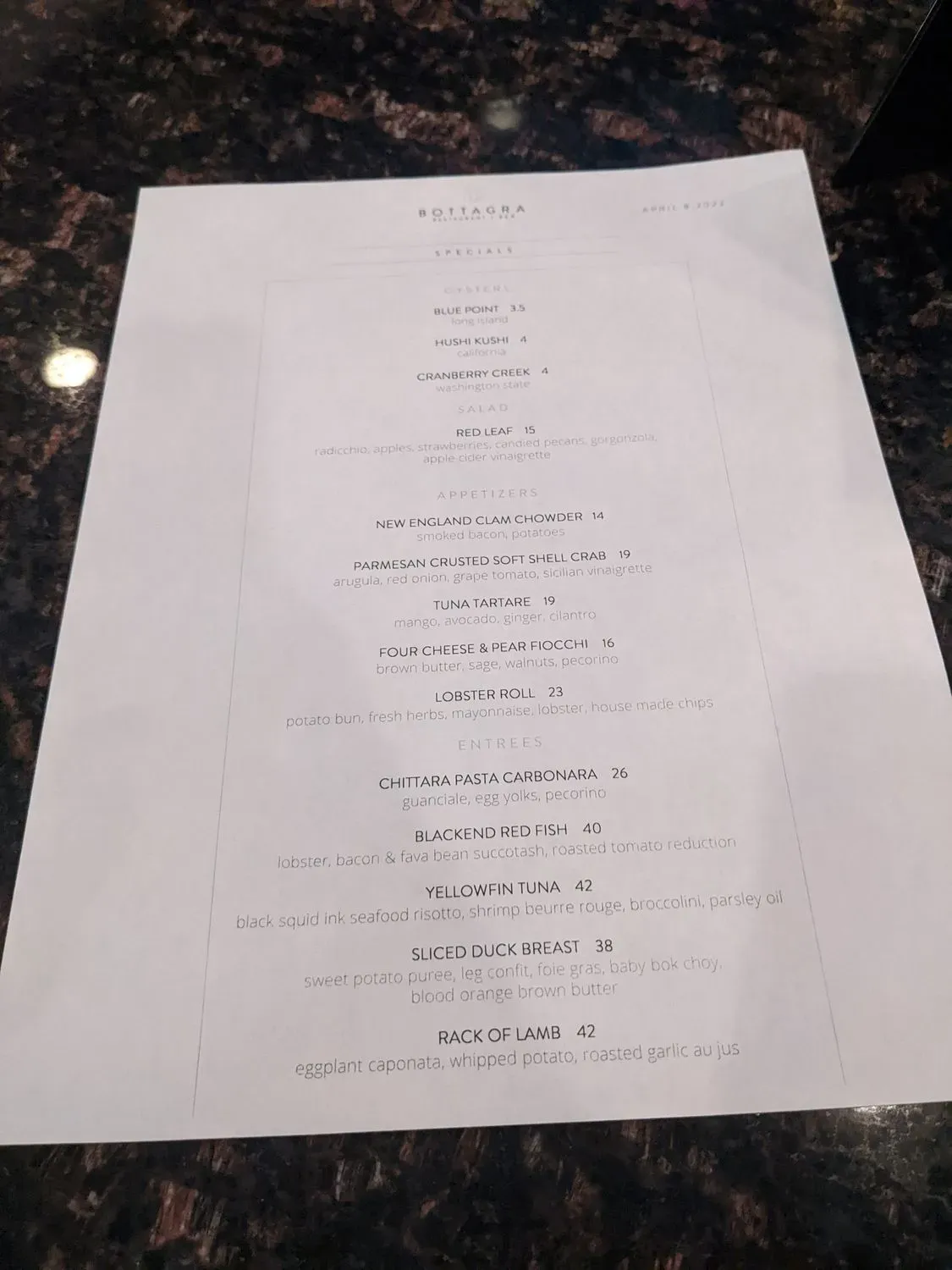 Menu 5