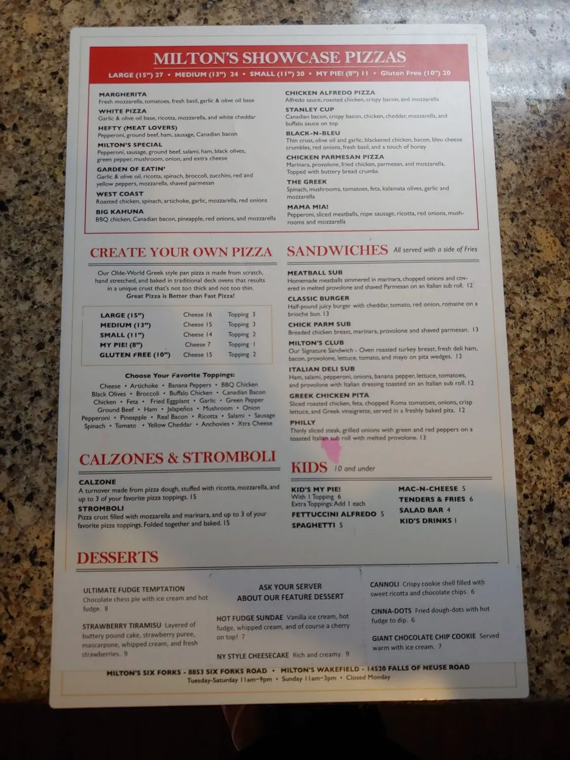 Menu 1