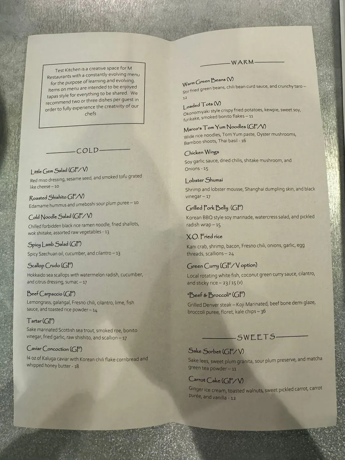 Menu 1