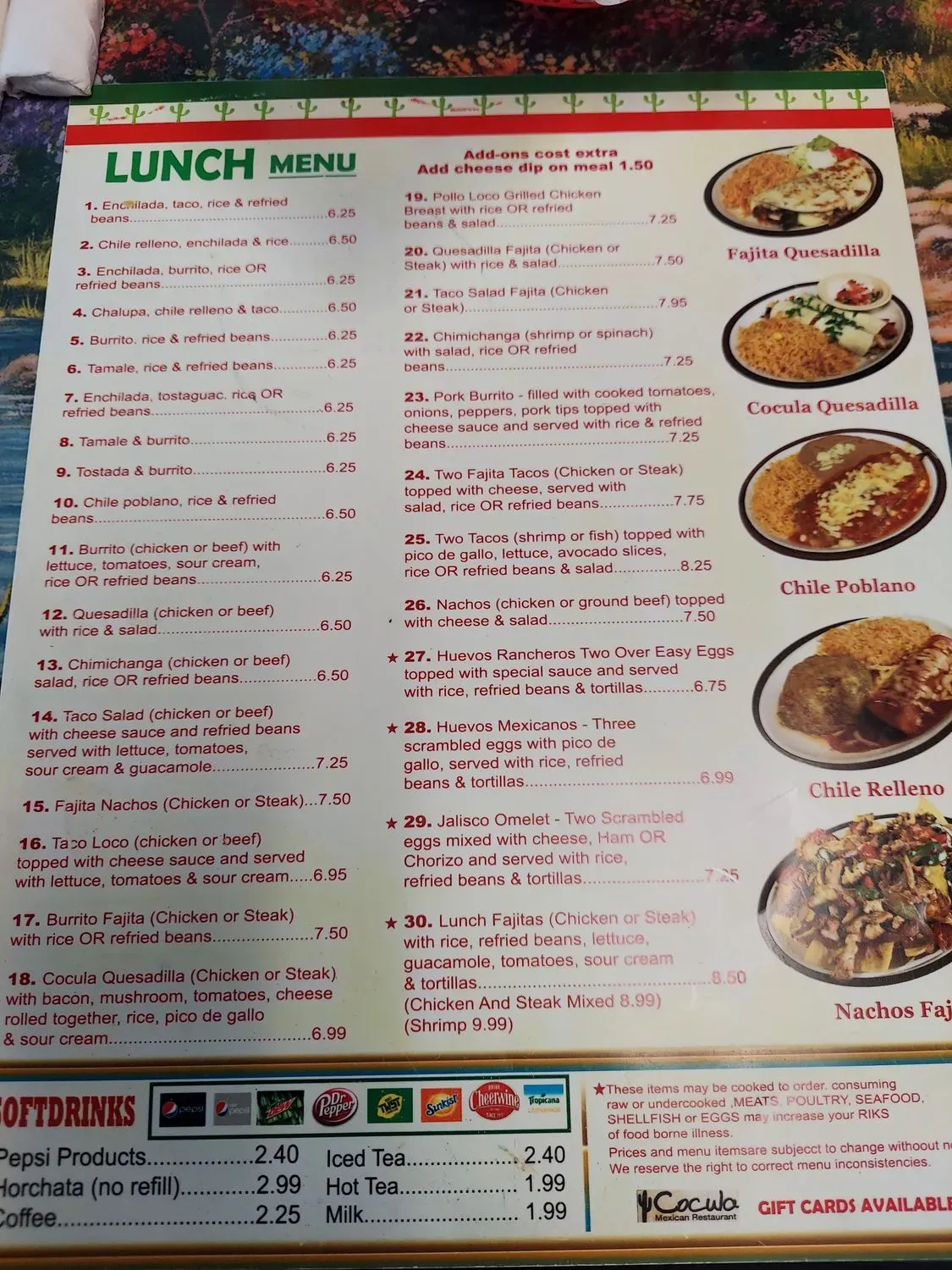 Menu 4