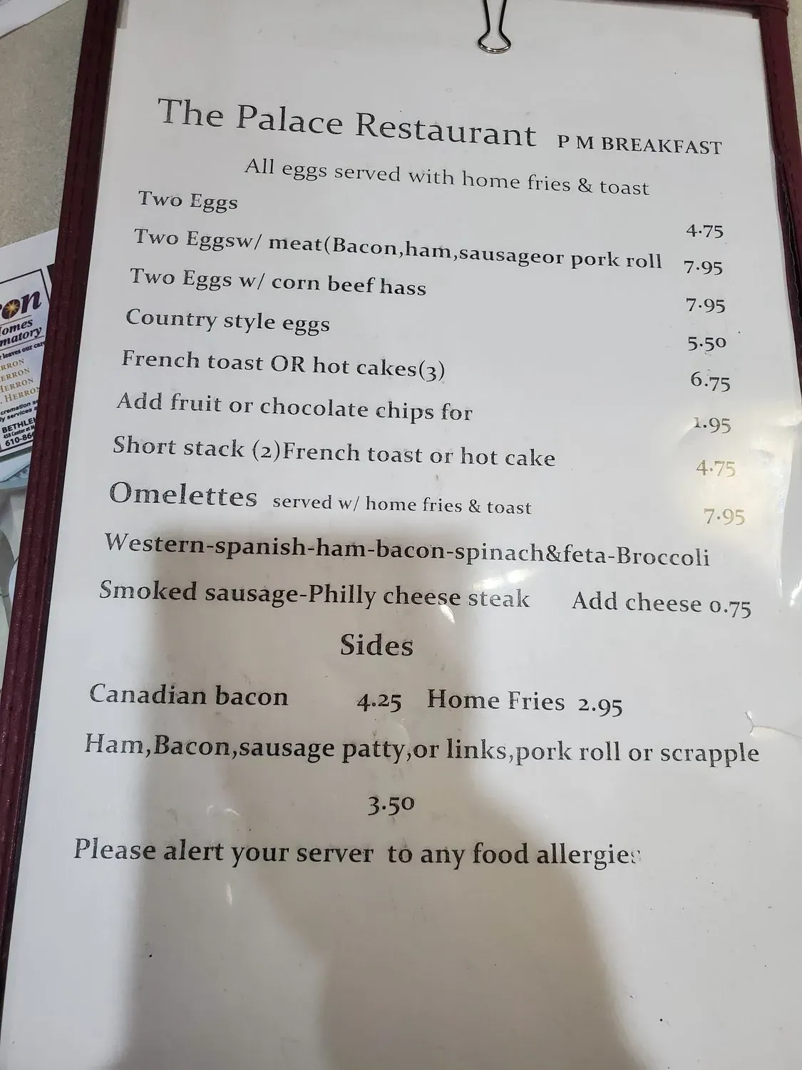 Menu 1