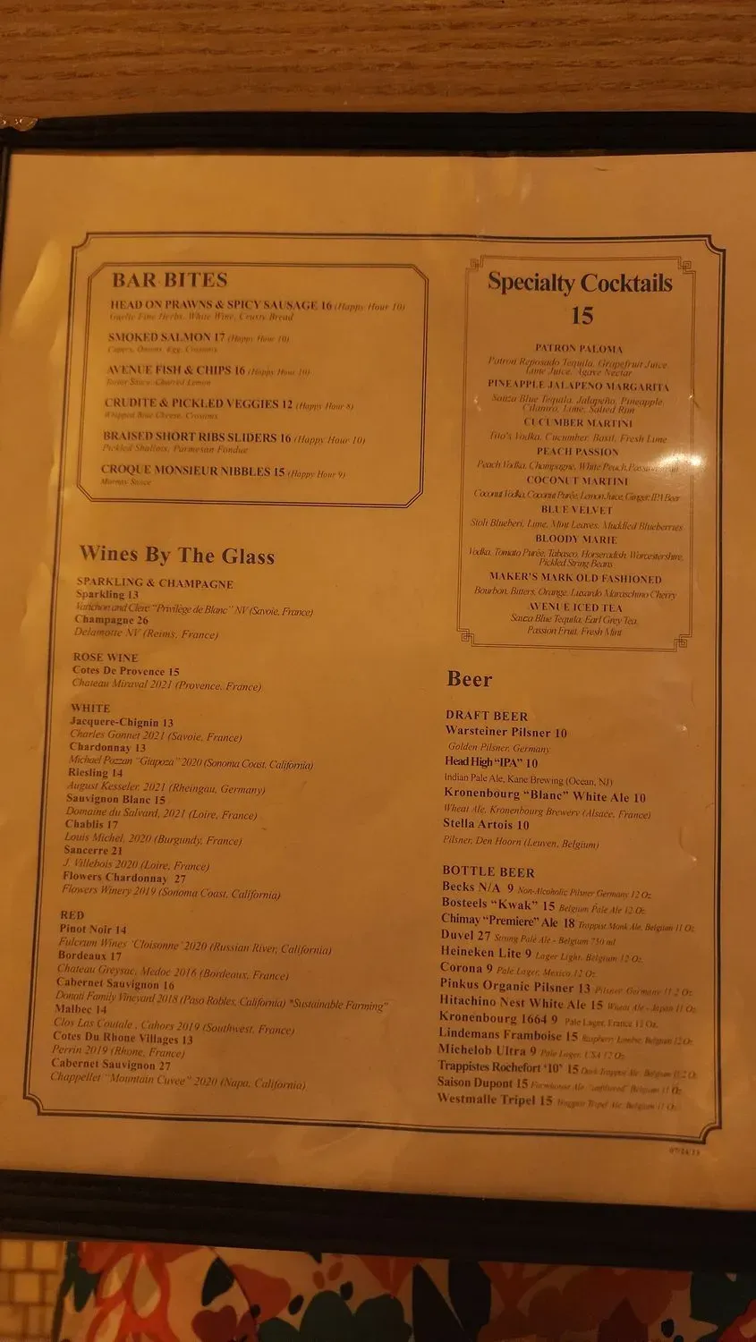 Menu 5