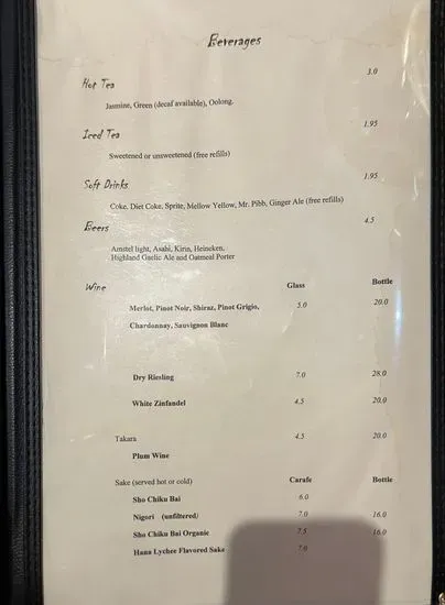 Menu 5