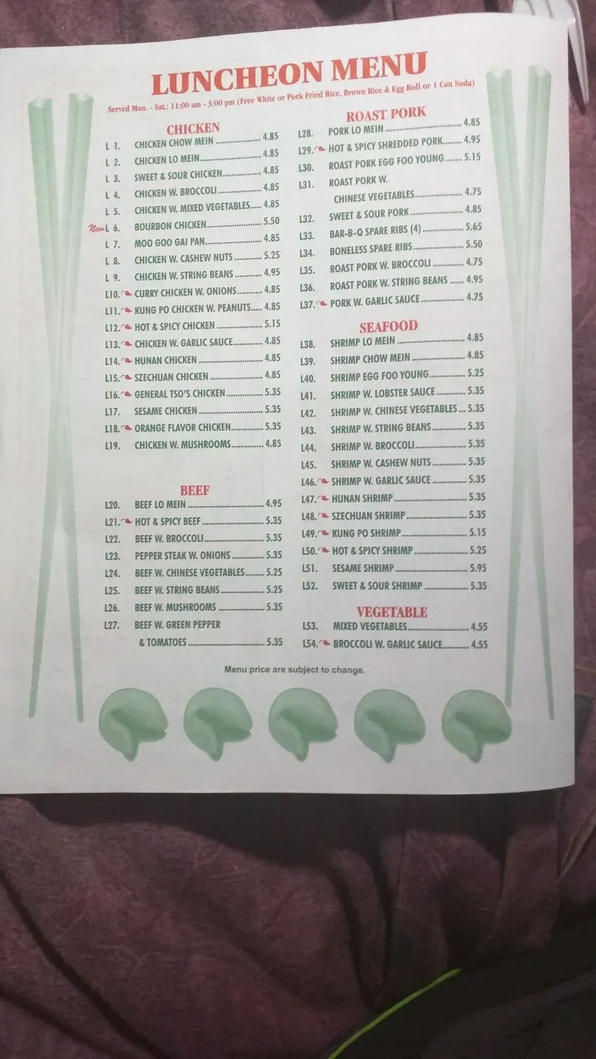 Menu 6