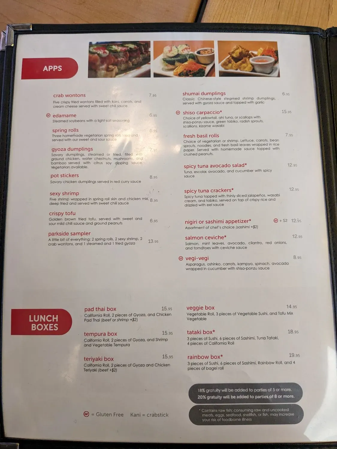 Menu 5