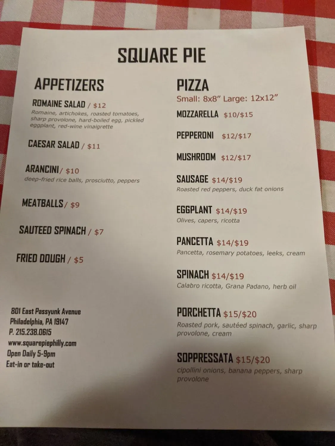 Menu 2