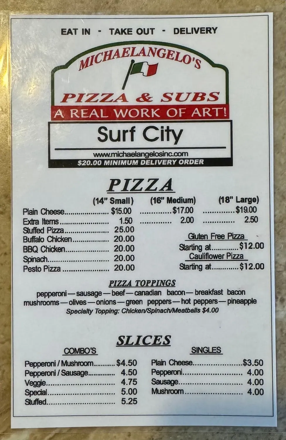 Menu 1
