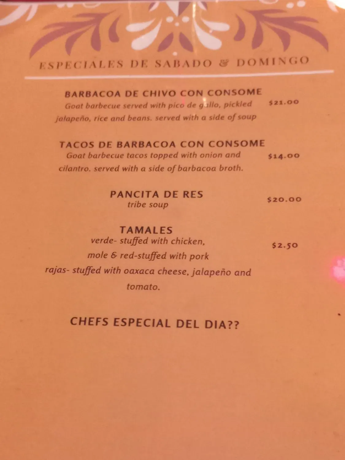 Menu 1