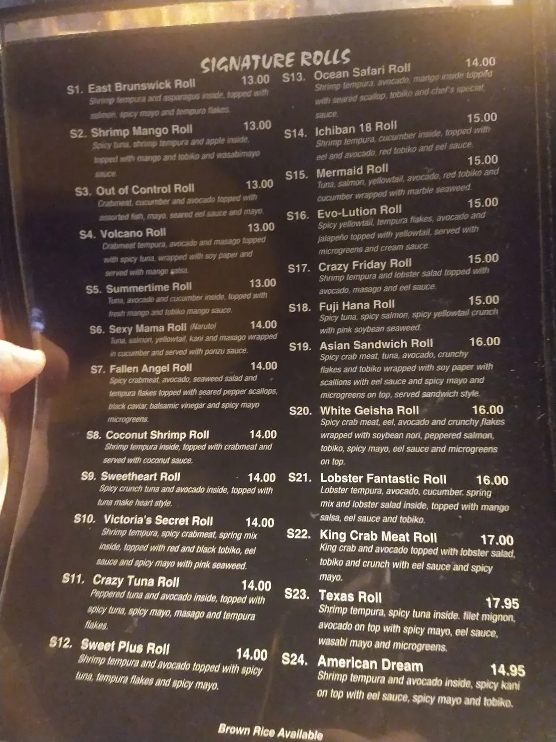 Menu 5