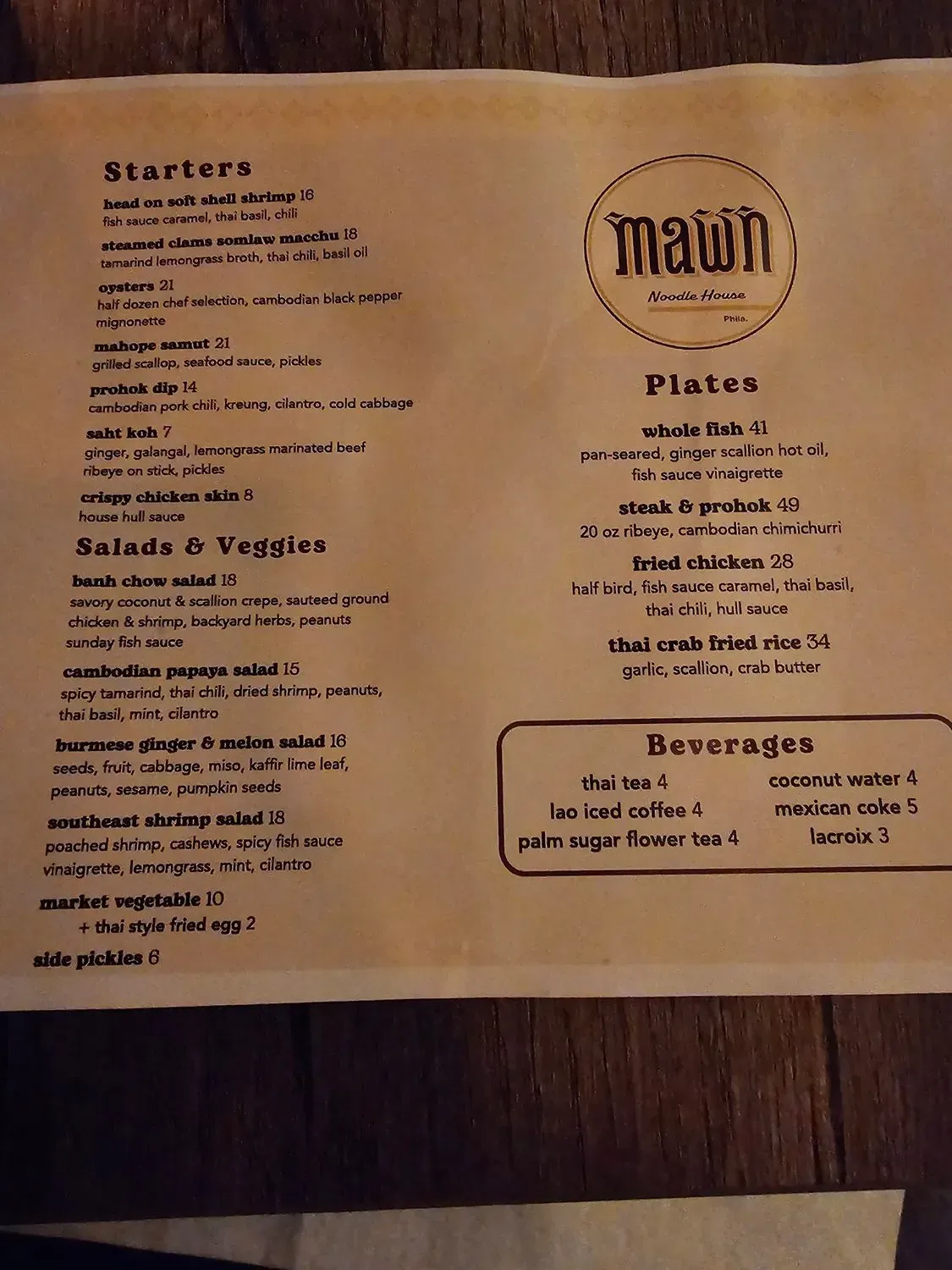 Menu 5