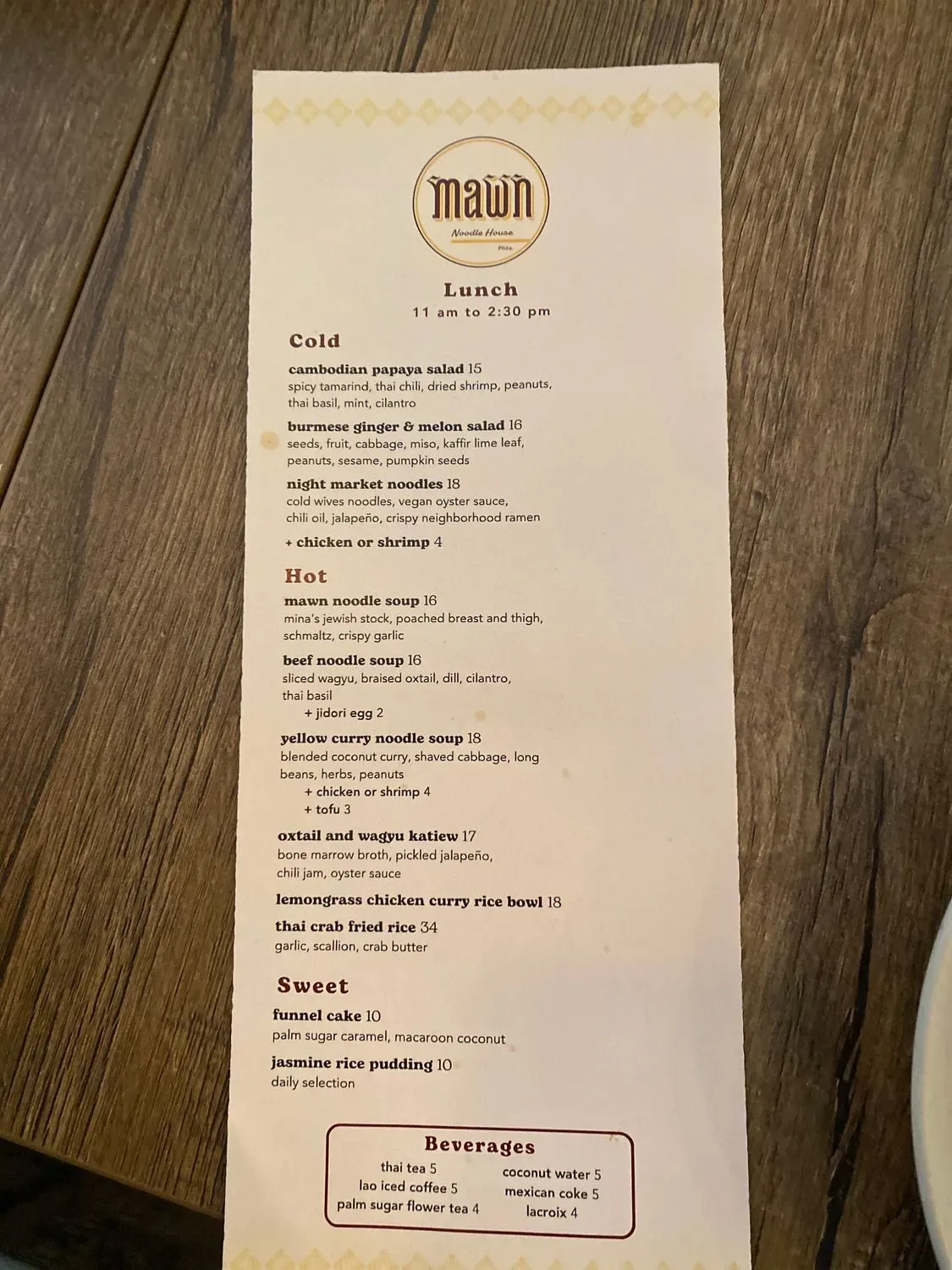 Menu 6