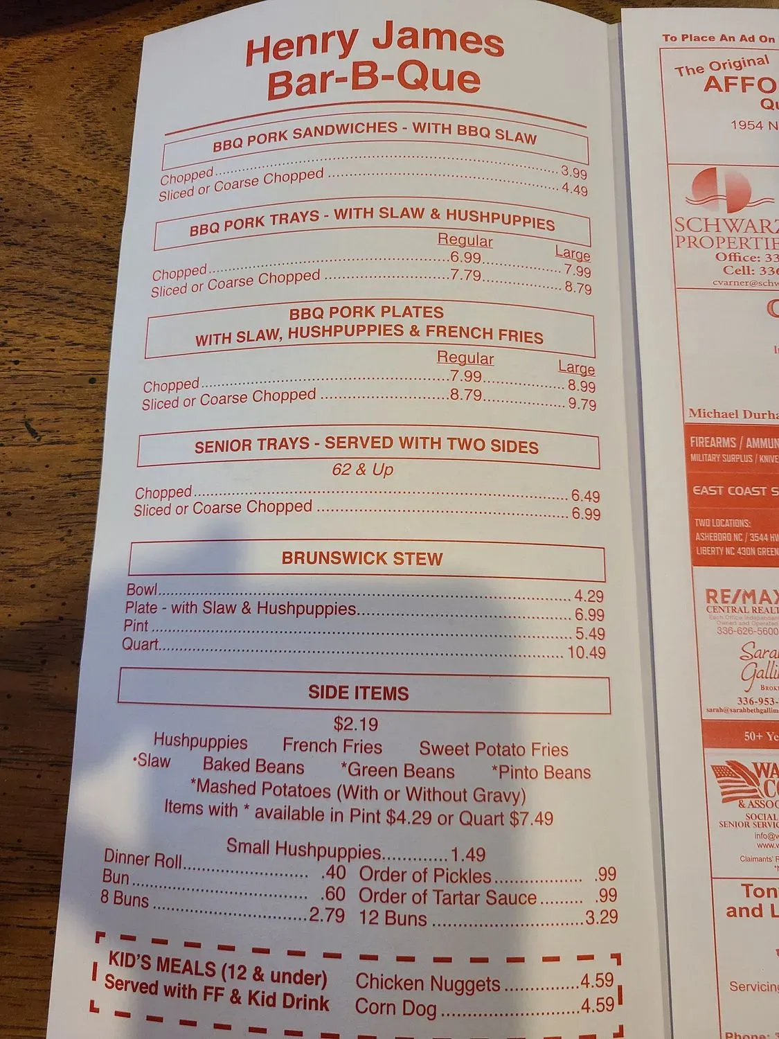 Menu 5