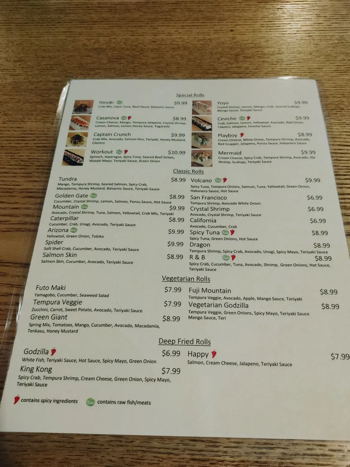 Menu 5