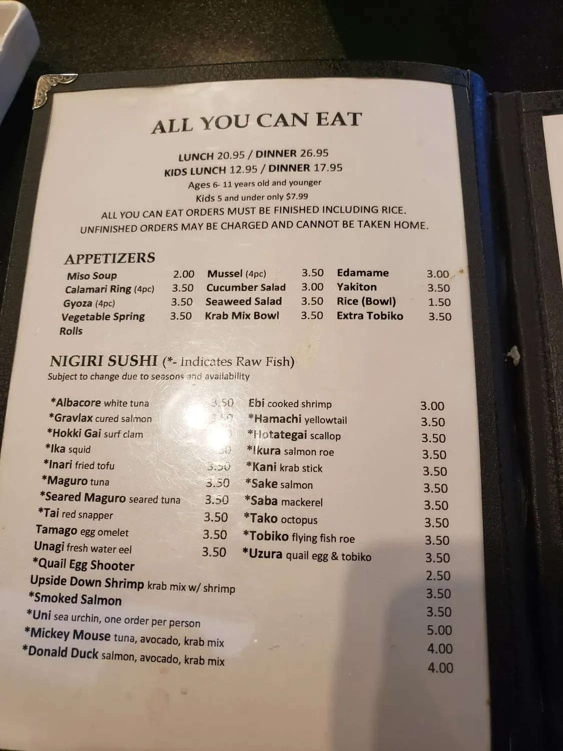 Menu 4