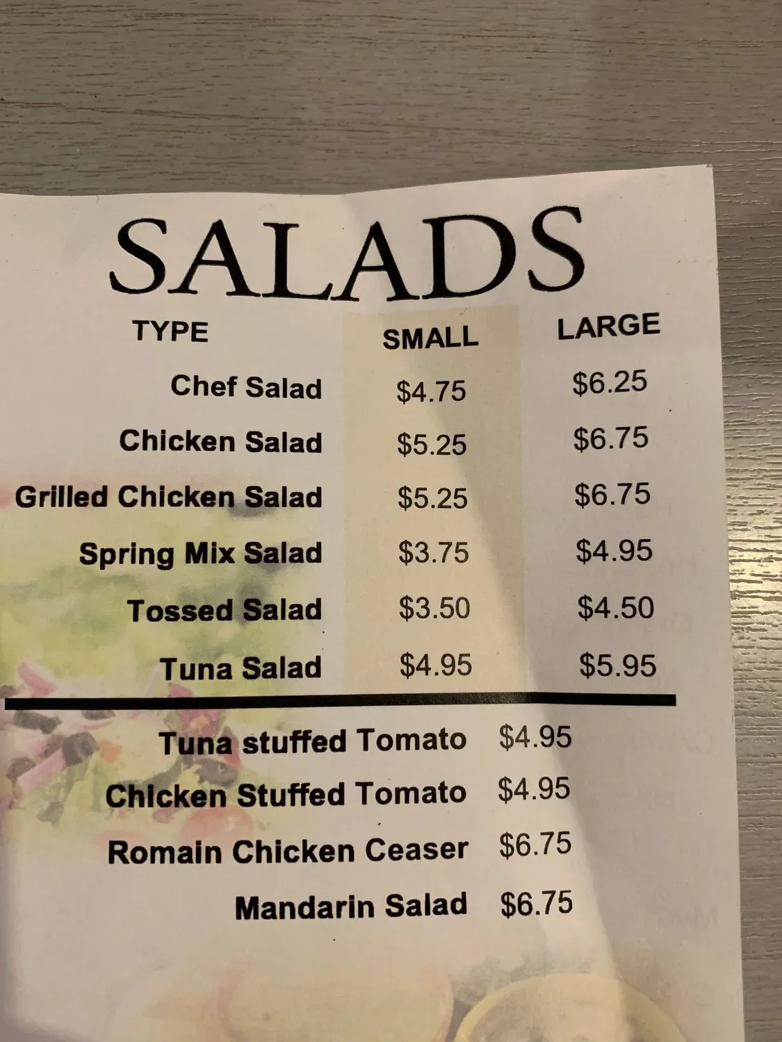 Menu 4