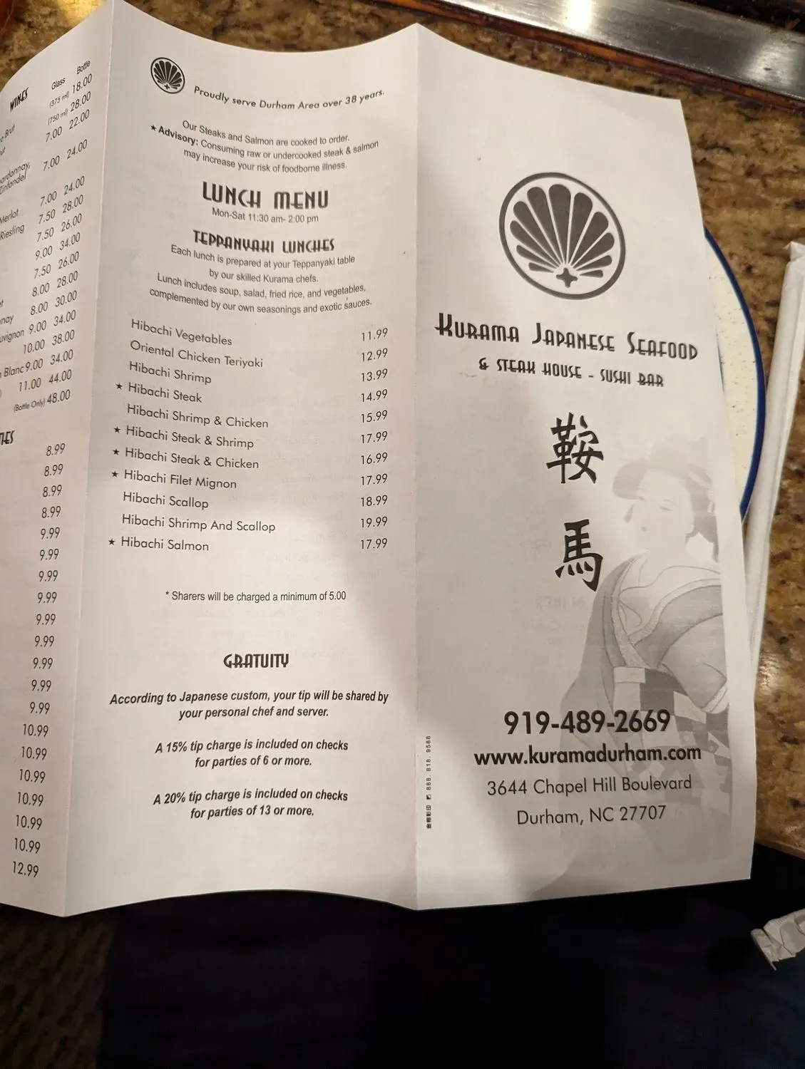 Menu 5