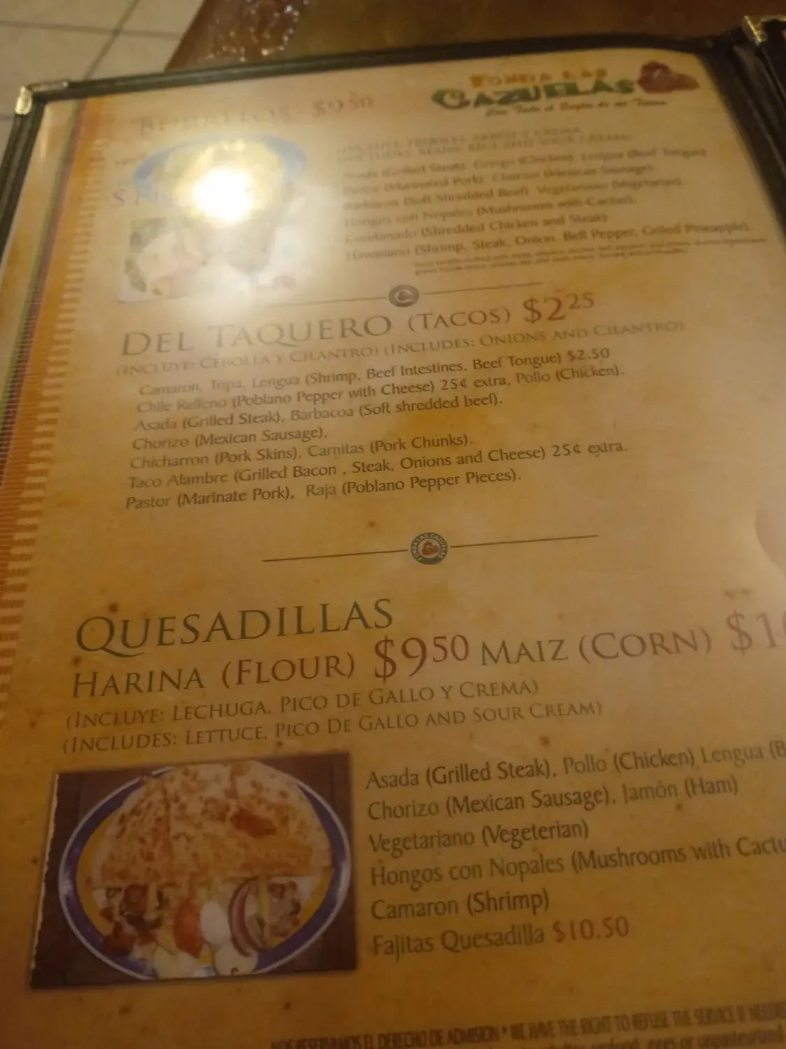 Menu 5