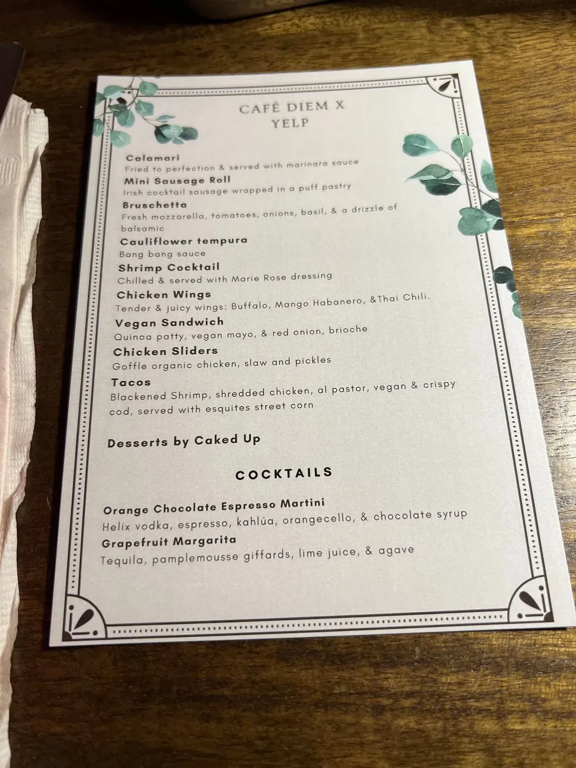 Menu 2