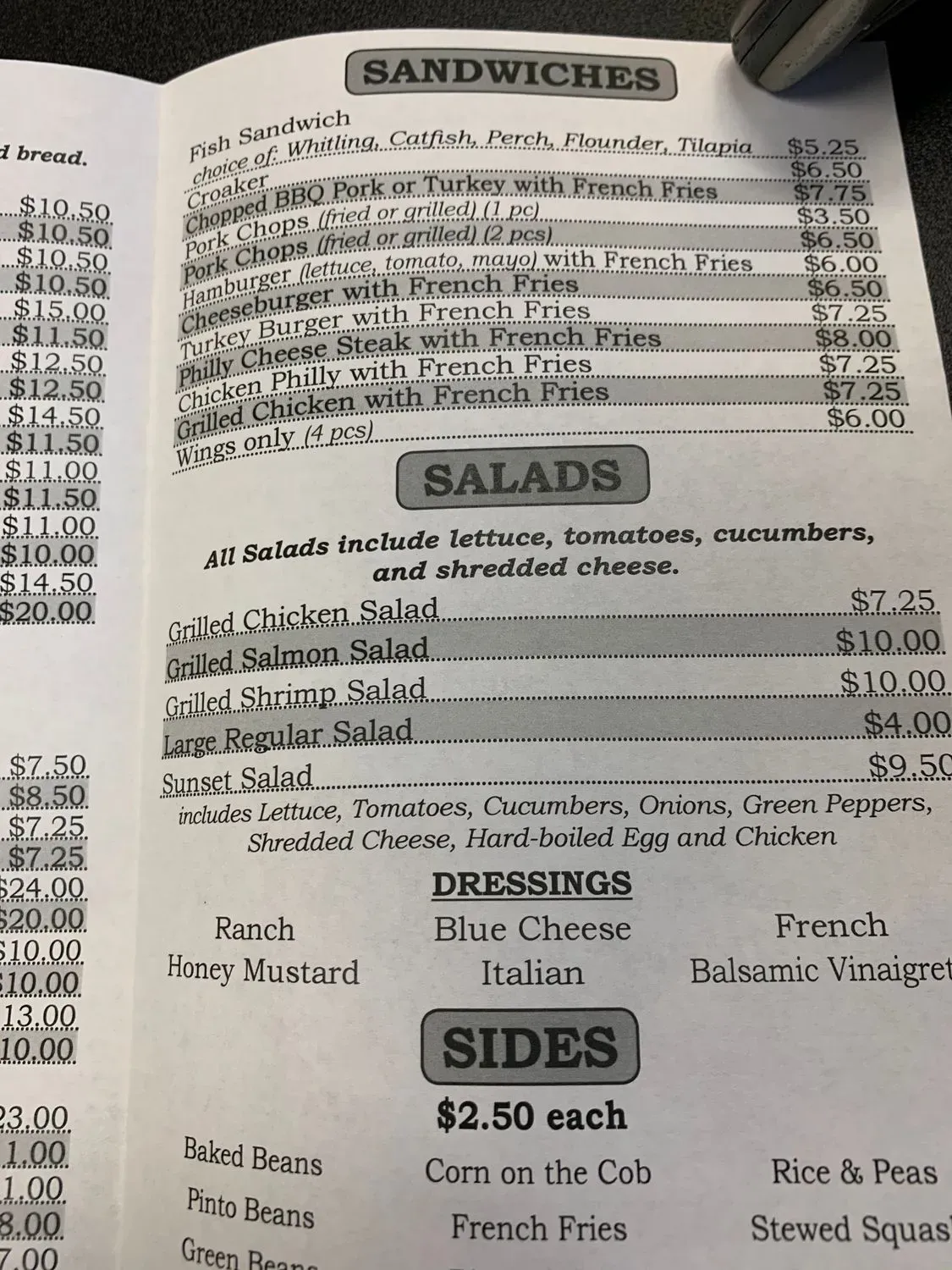 Menu 5