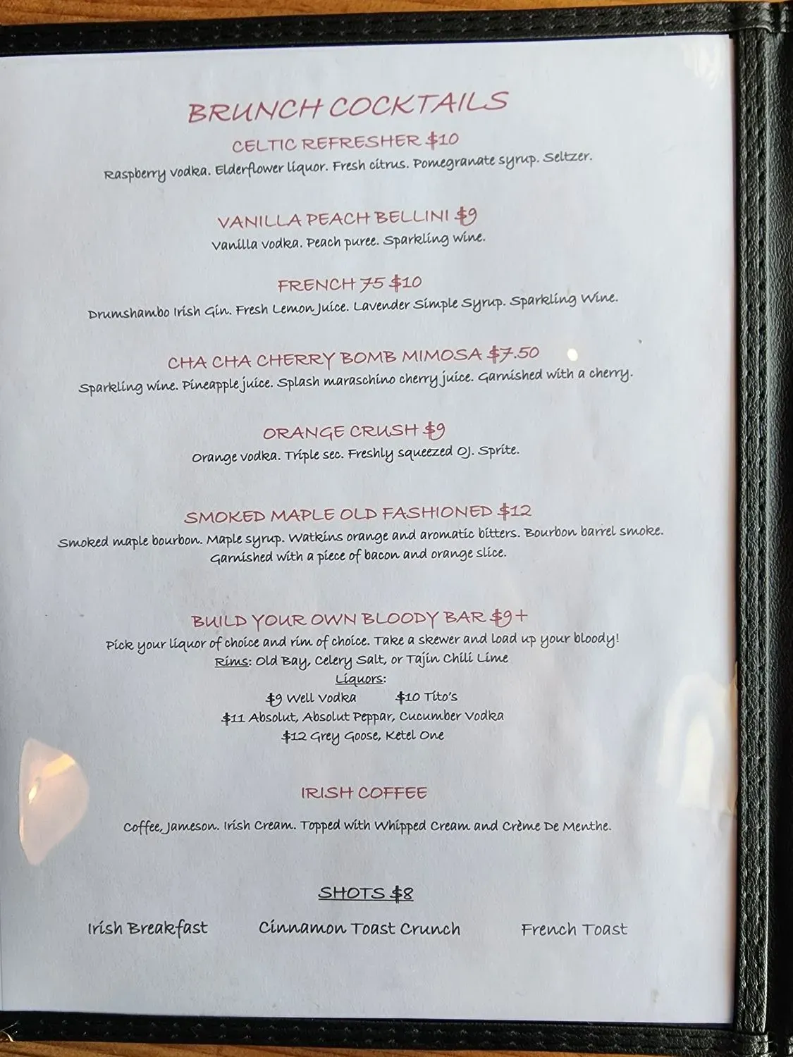 Celtic Monkey Irish Pub and Grill Menu - Updated October 2025