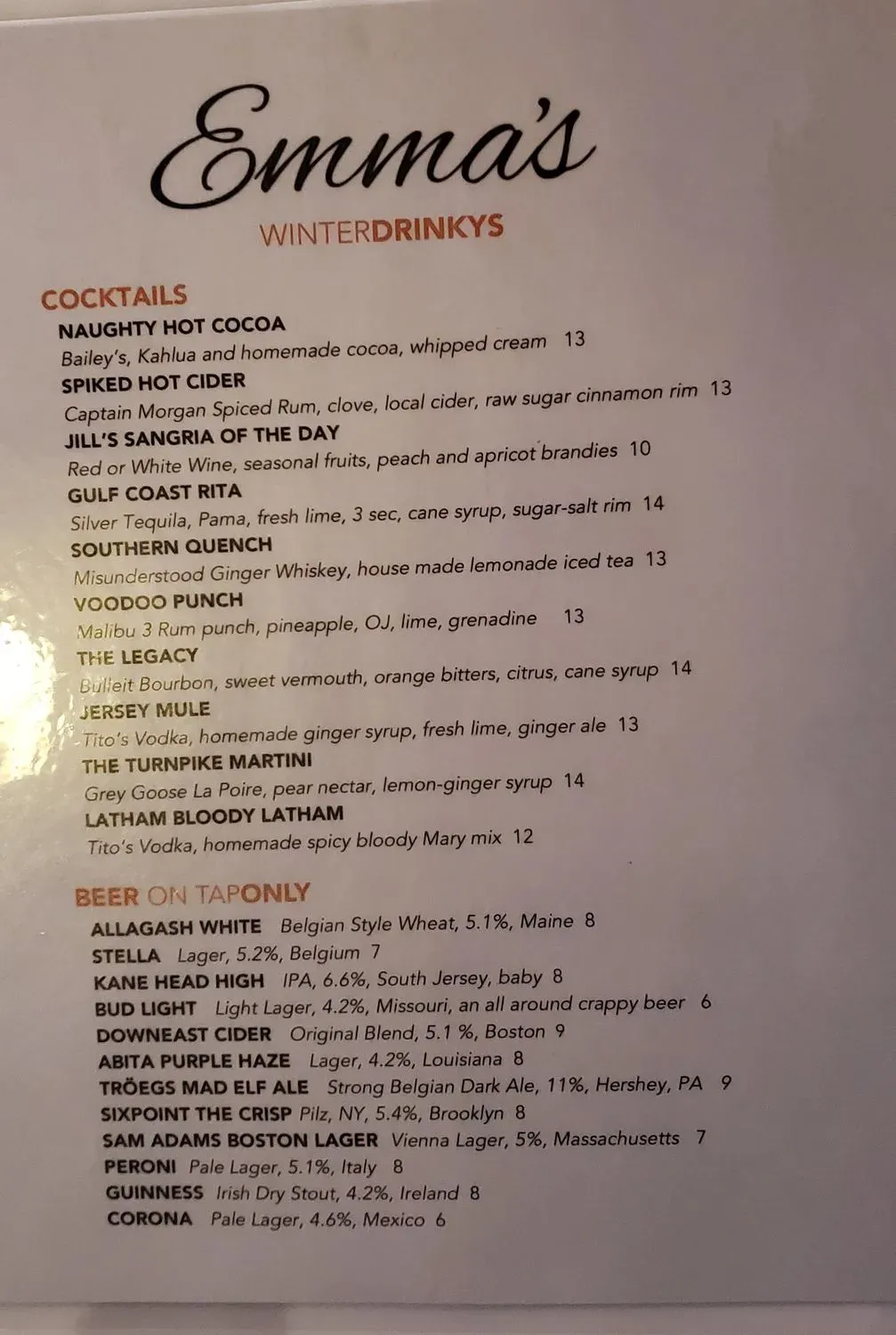 Menu 6