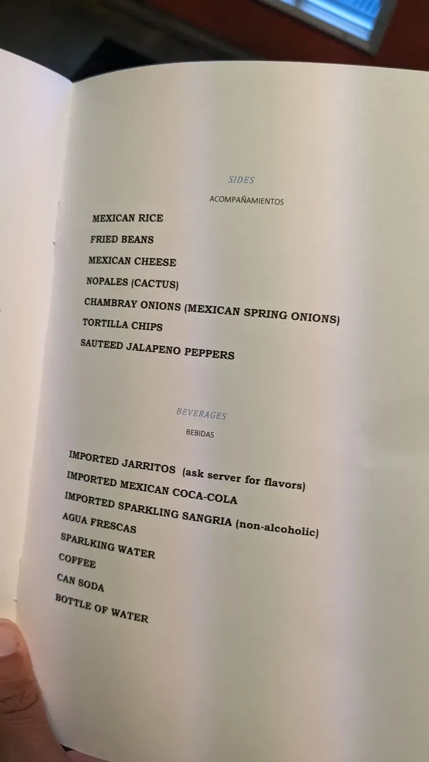 Menu 5