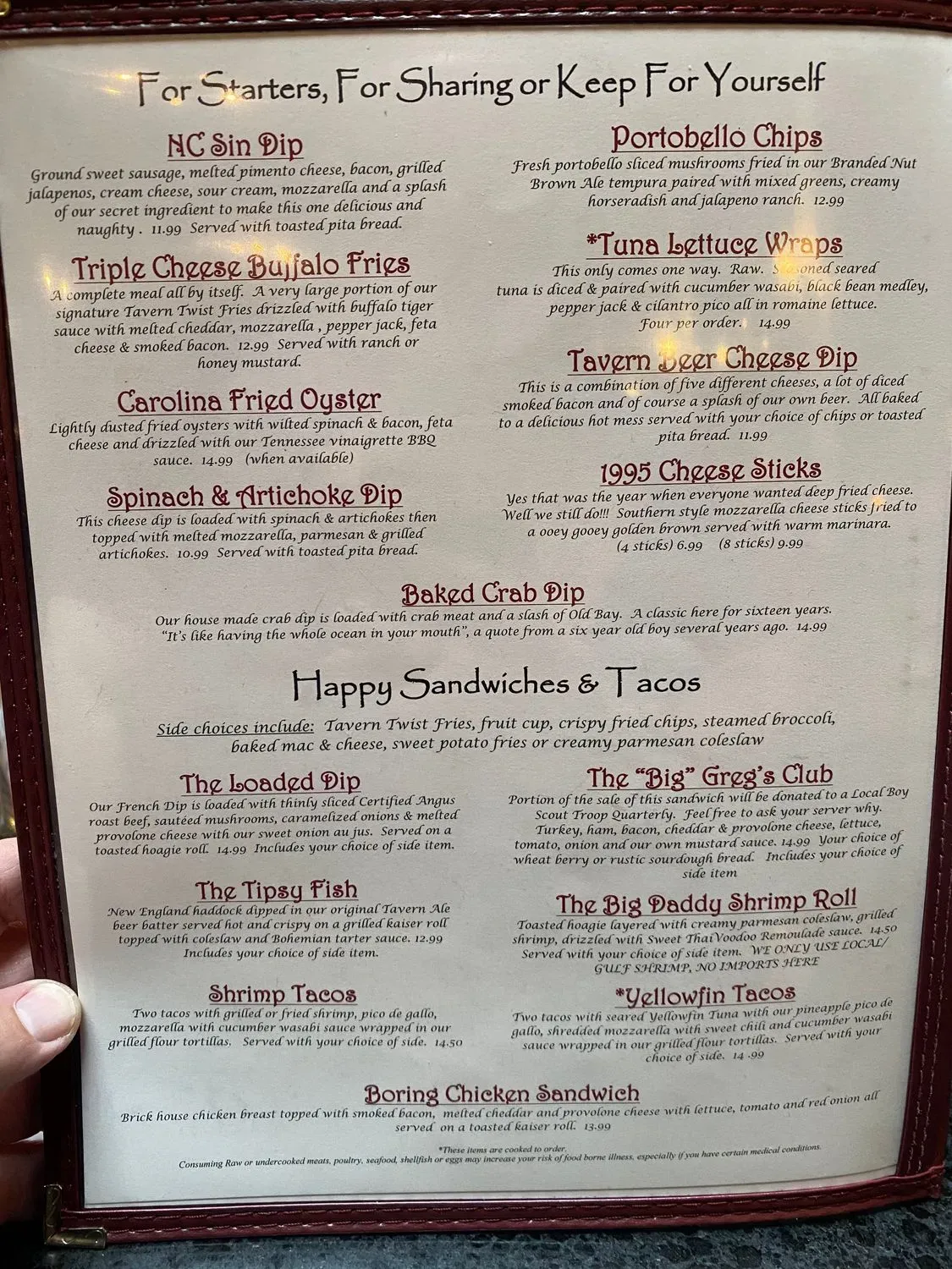 Menu 2