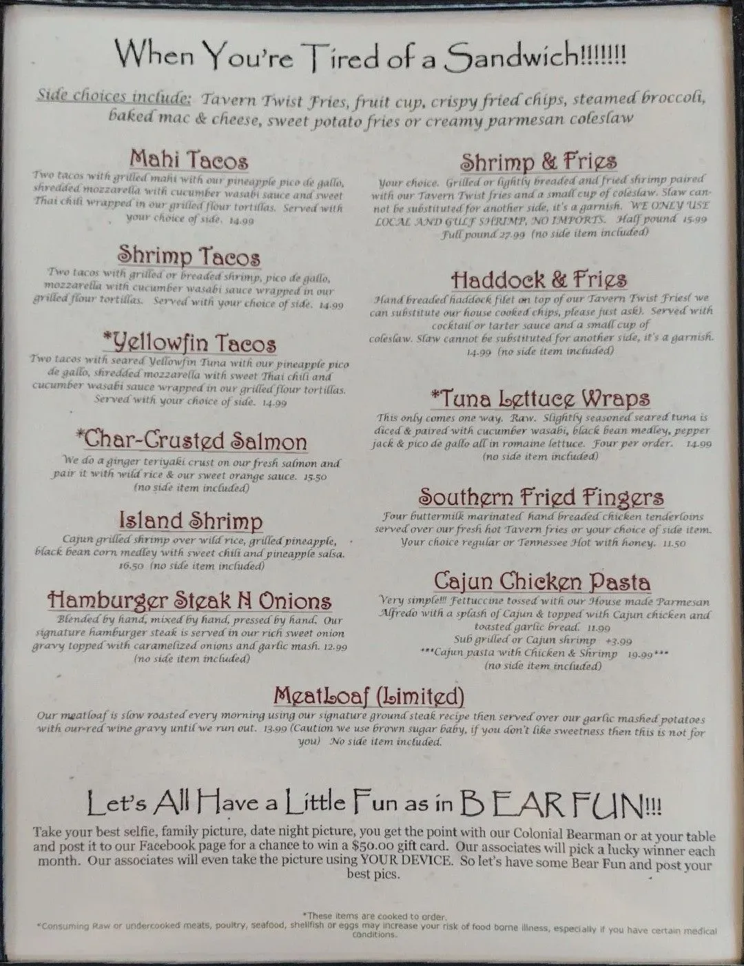 Menu 6