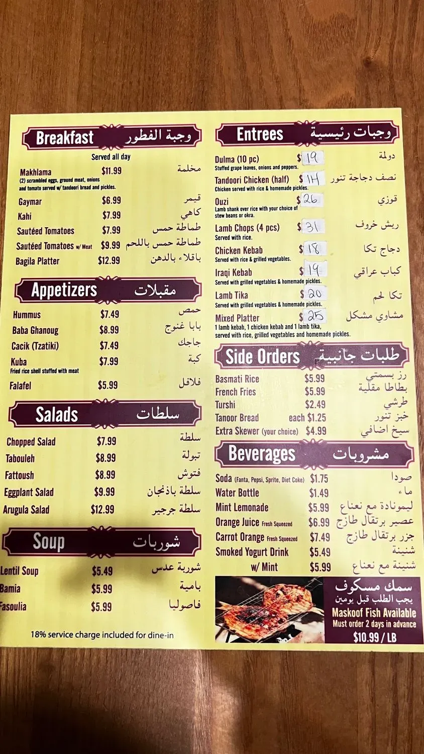 Menu 3