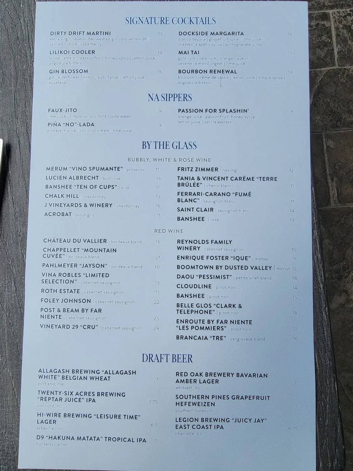 Menu 5