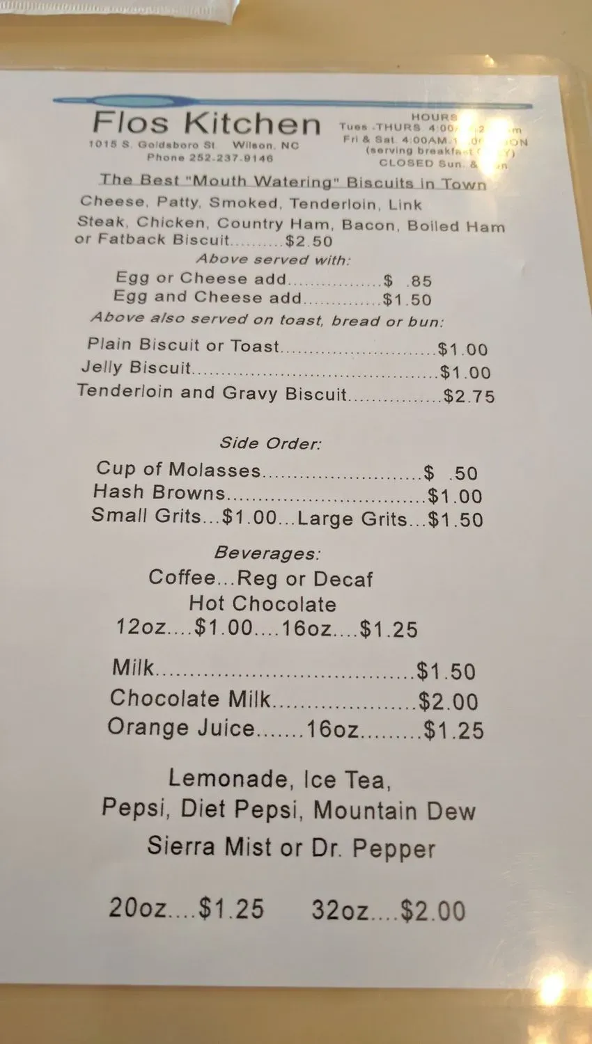 Menu 1